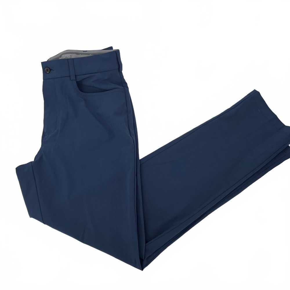 Walter Hagen Dress Pants Blue Solid | Men’s Regular Poly/Spandex